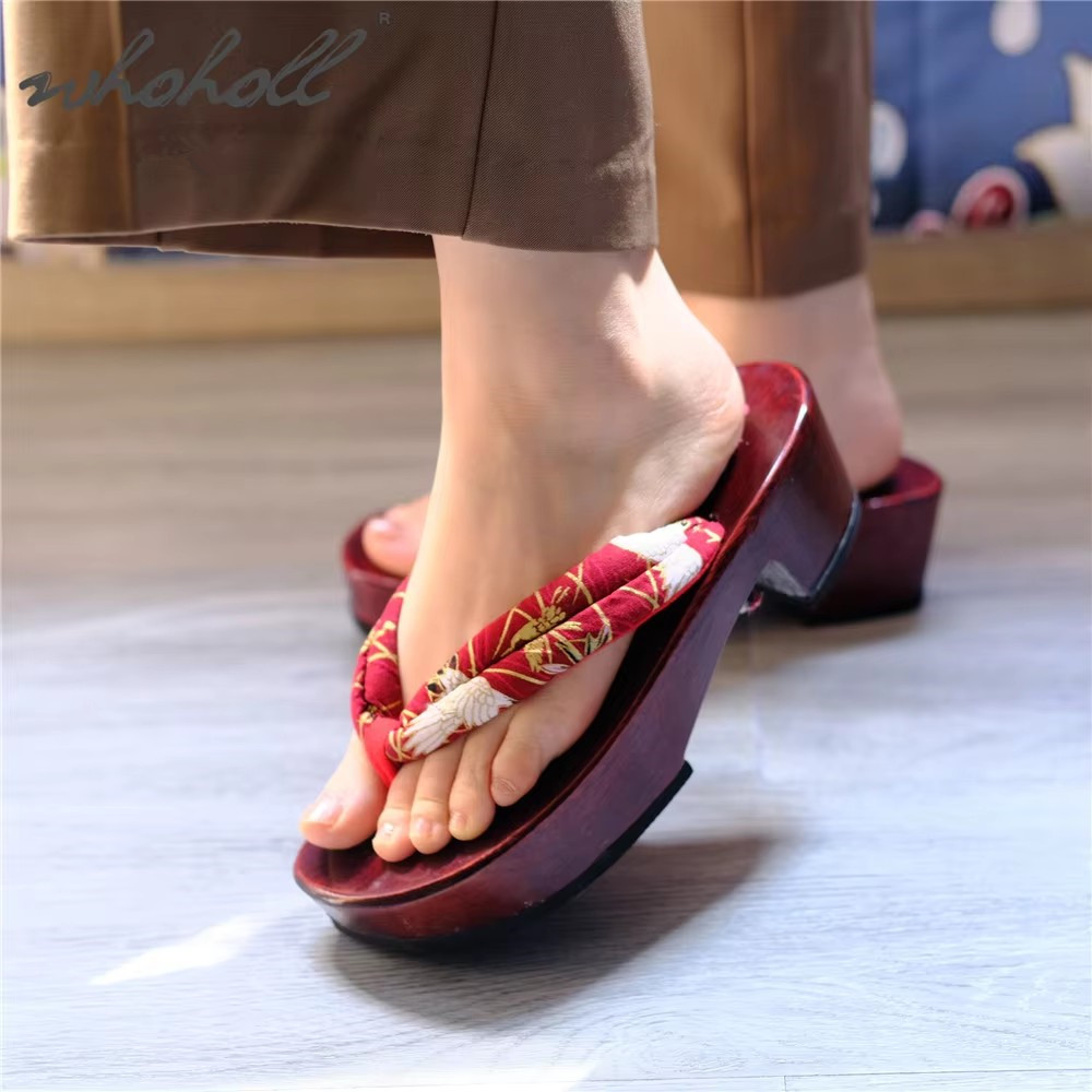 Geta Wooden Sandal - Zoccoli Giapponesi Geta per Cosplay, Sandali